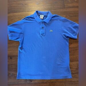Lacoste size Large (5) Men’s blue polo shirt